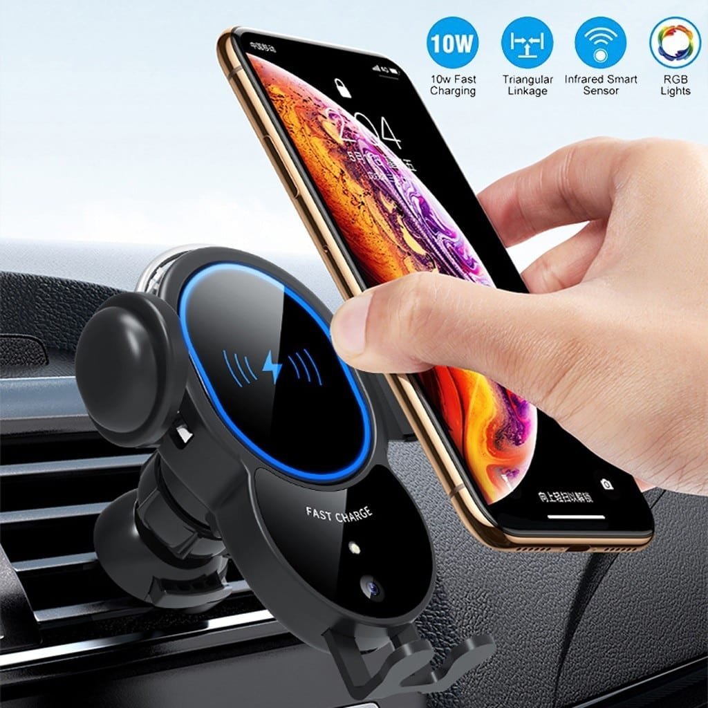 10W Wireless Automatic Clamping Mount Fast Charger For Your Car - FrozenBit