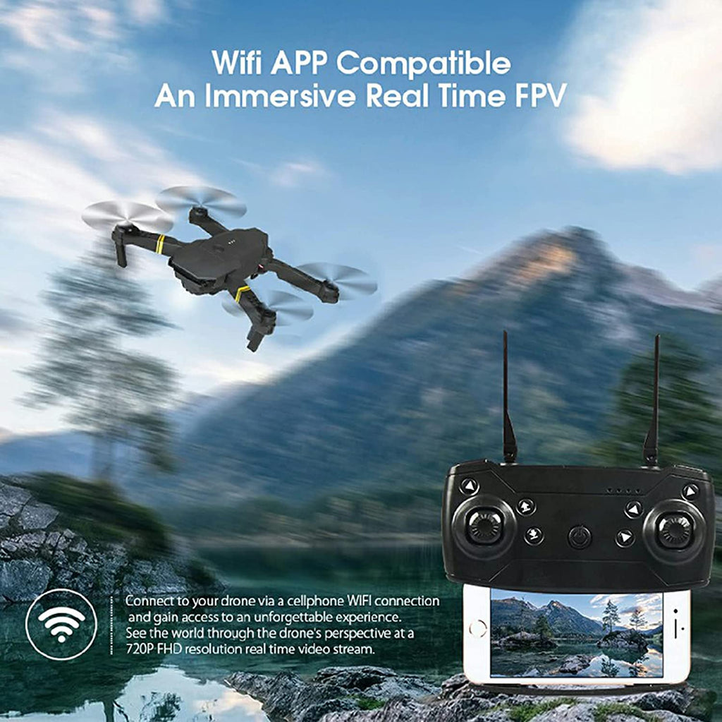 4K HD Dual Camera RC FPV WiFi Portable Wide Angle Foldable Quadcopter Drone - FrozenBit
